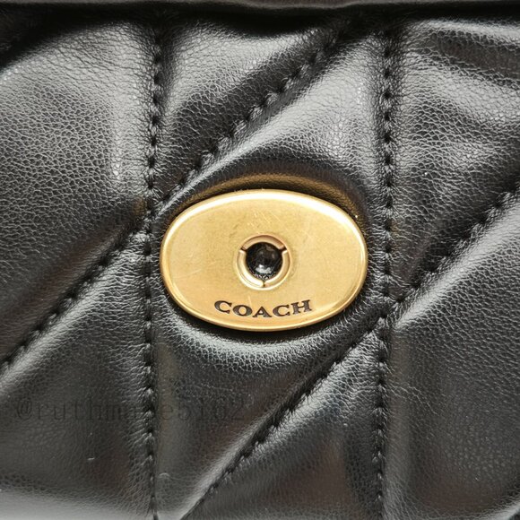 tabby Coach shoulder bag 26 with quilting black - Picture 11 of 16